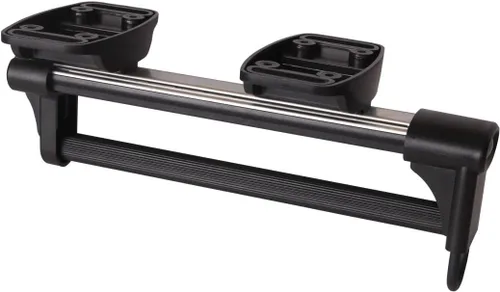 Miniatura 3 de Barra extraíble para colgar ropa, barra ajustable para armario, barra de percha para pantalones, ropa de acero inoxidable (17.7 in/17.7 pulgadas)