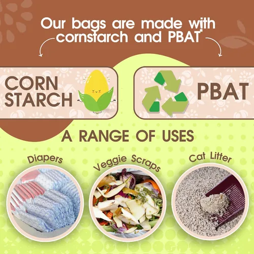 Miniatura 6 de Pet N Pet Bolsas de excremento para perros, 240 rollos de bolsas de excremento de perro a base de plantas, bolsa gruesa para perros, 100% a prueba