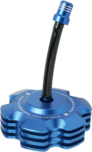 Miniatura 12 de NICECNC Tapa de combustible de gas negra con tubo de ventilación compatible con Yamaha Raptor 700 700R, Grizzly 125 TTR110 TTR125LE, repuesto