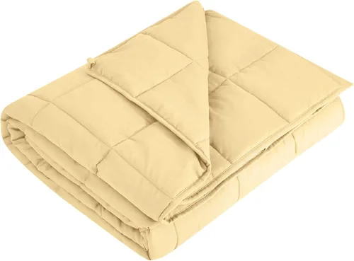 Miniatura 31 de L'AGRATY Manta con peso de 5 libras, para regazo, manta pequeña y portátil para adultos, refrescante, para viajar, relajarse y dormir, para todas