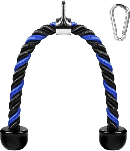 Cable de tracción de cuerda de tríceps de lujo, 27 y 36 pulgadas de longitud, fácil de agarrar y antideslizante, accesorio de cable para ejercicio