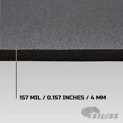 Miniatura 3 de Siless Liner 157 (0.157 in) mil 18 pies cuadrados Amortiguación de sonido de coche de celda cerrada y alfombrilla de aislamiento térmico
