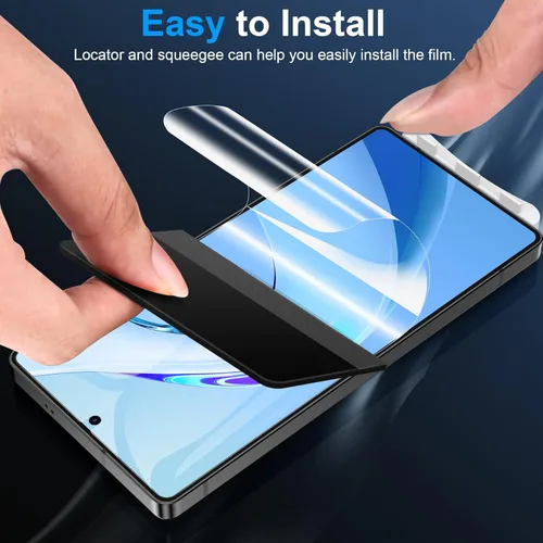 Miniatura 7 de LYWHL Paquete de 3 protectores de pantalla para Samsung Galaxy S25 Ultra [como el desbloqueo original de huellas dactilares], película protectora