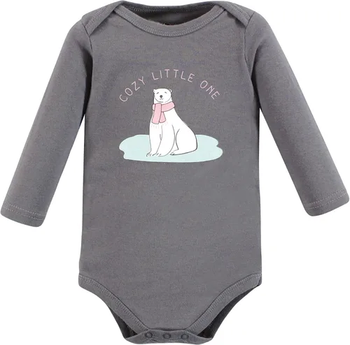 Miniatura 6 de Hudson Baby baby-girls Cotton Long-sleeve Bodysuits 5-pack
