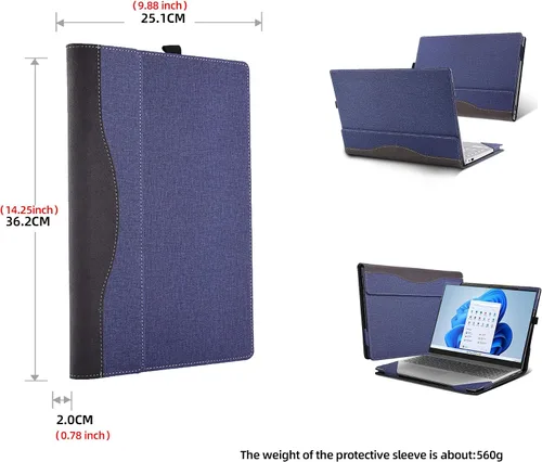 Miniatura 3 de Funda para portátil 2023 Yoga 7i 16 "(Yoga 7 16IRL8 16IAH7 16IAP7 16AHP9 16IM9) Funda desmontable para portátil 2 en 1 (azul)