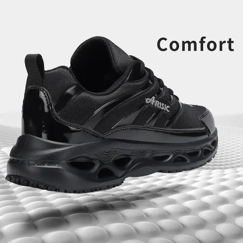 Miniatura 4 de Zapatos de trabajo antideslizantes para hombres y mujeres, tenis impermeables para hombre, cómodos zapatos de chef para restaurante, zapatos