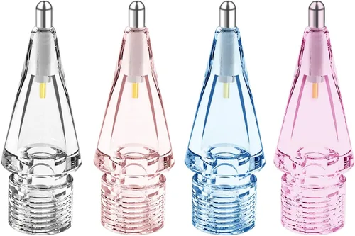 Miniatura 12 de Reemplazo de puntas de lápiz Apple para Apple Pencil de 2ª y 1ª generación, puntas de lápiz de metal transparentes, punta similar a un bolígrafo