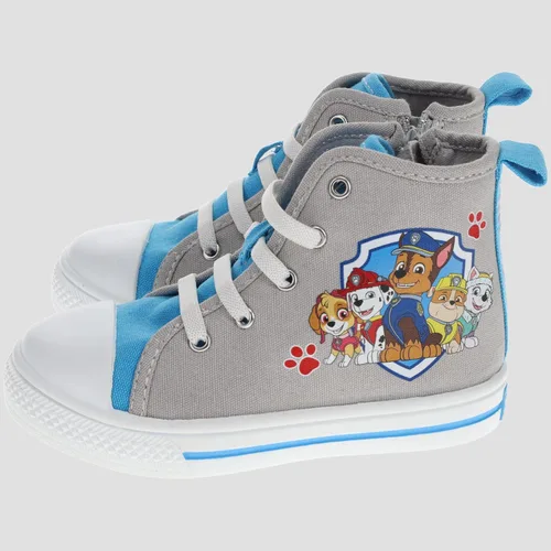 Miniatura 2 de Paw Patrol Tenis de lona Hi-Top para niños, tenis de lona con protección en los dedos, tallas de niños pequeños a niños pequeños