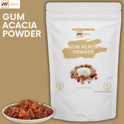 Miniatura 3 de mGanna Gum Acacia/Gum Arabic/Acacia Senegal Powder Fibra prebiótica natural Grado alimenticio y cosmético 227 g / 0.5 lbs