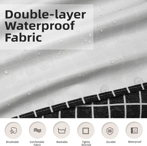 Miniatura 3 de NLUS - Paquete de 2 delantales de cocina, delantal con babero ajustable e impermeable para chef con 2 bolsillos para hombres y mujeres