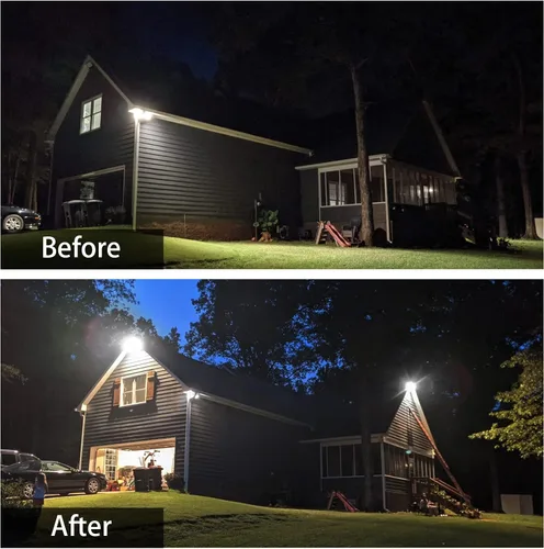 Miniatura 8 de Paquete de 2 focos LED de 100 W para exteriores, luz de trabajo exterior súper brillante de 10000 lm con enchufe, luces de seguridad impermeables
