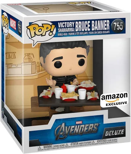 Miniatura 2 de Funko Pop Deluxe, Marvel: Serie de Vengadores Victory Shawarma - Figura de Bruce Banner 1 de 6 - Exclusivo de Amazon - Figura de vinilo