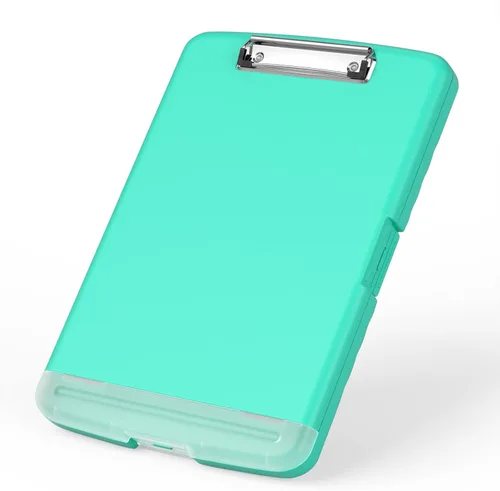 Miniatura 17 de Rimilak Portapapeles de plástico con almacenamiento, portafolio de enfermería de alta capacidad 8.5 x 11 con soporte para bolígrafo, tamaño 14.2 x
