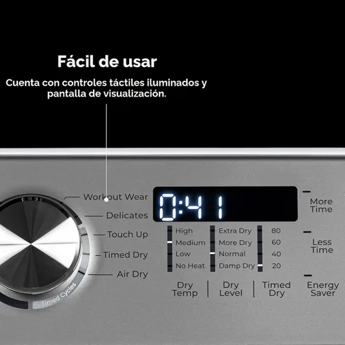 Miniatura 4 de Secadora eléctrica de carga frontal Kenmore de 7.0 pies cúbicos - con protector para reducir arrugas y estática - Secado con sensor inteligente