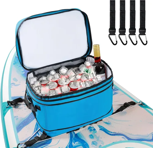 Miniatura 2 de UPWELL Accesorios para tablas de remo – Bolsa impermeable de SUP Cooler Deck Bag, PVC Dry Bag, 30 latas Surf Kayak Cooler