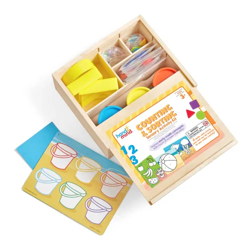 Miniatura 7 de hand2mind Kit de actividades sensoriales para contar y clasificar, piezas sueltas materiales de juego para niños, caja sensorial, cubo sensorial