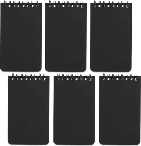 Miniatura 10 de QiCheng 6 paquetes de cuaderno de bolsillo pequeño bloc de notas de bolsillo pequeños cuadernos en espiral 3X5 pulgadas (6-2)