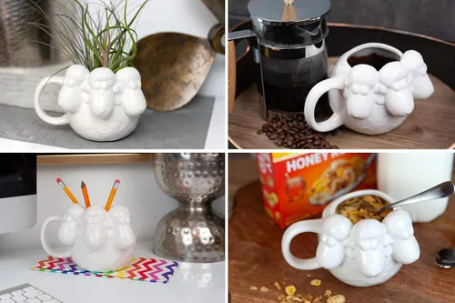 Miniatura 5 de Disney Toy Story Bo Peep Taza de café – Diseño de ovejas Billy, cabra y Gruff – Ideal para Toy Story y fanáticos de Pixar – Regalo de Pascua