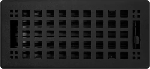 Miniatura 11 de Madelyn Carter Cubierta de ventilación de estilo artesanal contemporáneo, interior de acero fundido sólido, controla el flujo de aire, 2 x 10 Blanco
