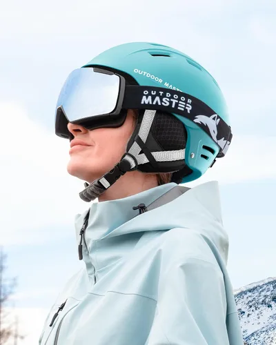Miniatura 6 de OutdoorMaster Kelvin II - Casco de esquí para deportes de nieve, casco de snowboard para hombres, mujeres y jóvenes menta (MATTE MINT)