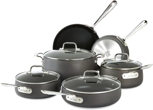 Miniatura 12 de All-Clad HA1 - Juego de utensilios de cocina anodizados duros antiadherentes, 13 piezas, apto para horno de inducción y asador seguro hasta 500°F