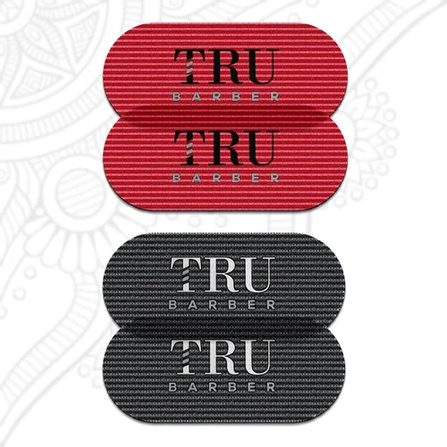 TRU BARBER HAIR GRIPPERS ® 2 COLORS PAQUETE PAQUETE DE 4 PIEZAS PARA HOMBRE Y MUJER - Salón y Barbero, Pinzas para el cabello para peinar, Agarres