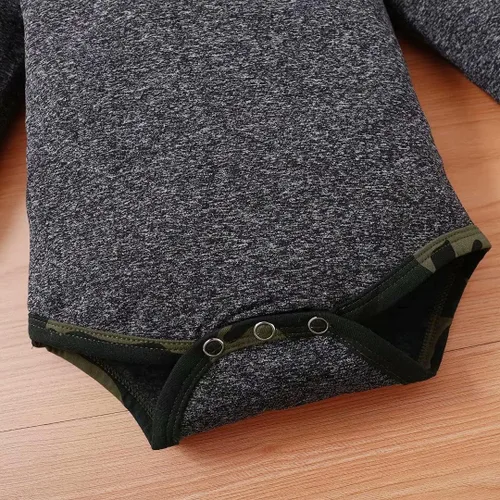 Miniatura 5 de Tepuce Ropa para bebé niño, conjunto de 2 piezas para otoño e invierno