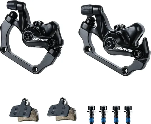Miniatura 12 de Kit de freno de disco para bicicleta, juego de freno de disco hidráulico de tracción de línea con pinza de presión de aceite de aluminio, con 2