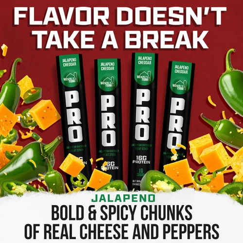 Miniatura 8 de Wenzel's Farm PRO Snack Sticks - Palitos ahumados de forma natural, hechos a mano con carne de calidad real (Jalapeño Cheddar) paquete de 10 palitos