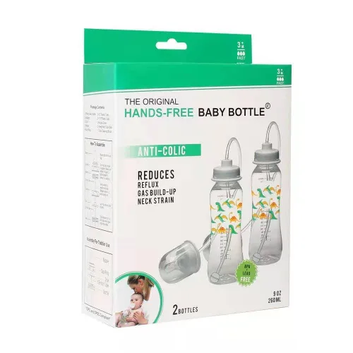 Miniatura 4 de Podee - Botella manos libres para bebé, sistema de alimentación anti-cólicos, Dinosaur