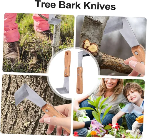 Miniatura 9 de GANAZONO Herramientas de afeitado de jardinería, 2 piezas manual de grietas, herramienta de deshierbe para grietas, mango de haya, herramienta
