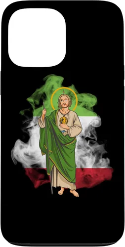 Miniatura 23 de Funda para iPhone 14 San Judas Tadeo con Bandera de México