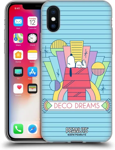 Miniatura 27 de Head Case Designs Snoopy Deco Dreams - Funda de gel suave con licencia oficial de Peanuts Blue Pattern compatible con Apple iPhone 7 Plus/iPhone 8