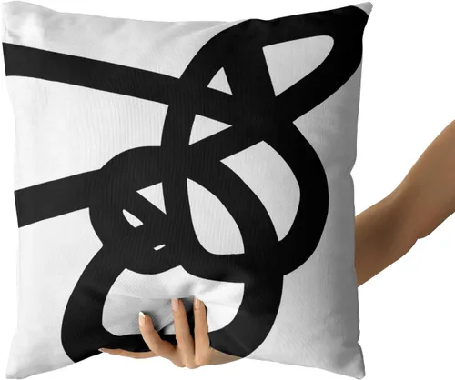 Miniatura 3 de Kawani Juego de 2 fundas de almohada de 18 x 18 pulgadas con diseño abstracto y moderno de graffiti con cremallera, juego de 2 fundas de almohada