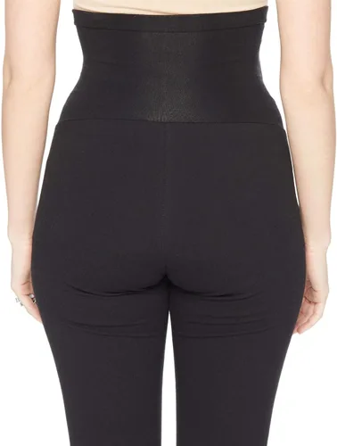 Miniatura 4 de Motherhood Maternity - Leggings elásticos esenciales para mujer, ajuste secreto sobre el vientre, longitud completa y cortos XS-3X, paquetes de 1 y 2