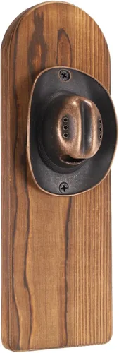 uxcell Abrebotellas de madera montado en la pared, sombrero de vaquero vintage, abridor de tapa de cerveza con regalos únicos magnéticos para