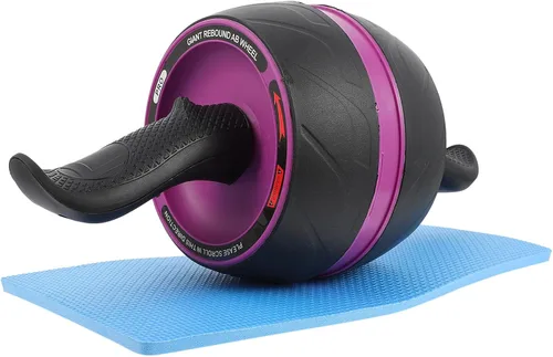 Kisangel Rueda de rodillo abdominal de rebote automático, equipo de entrenamiento antideslizante para gimnasio en casa, hombres y mujeres,