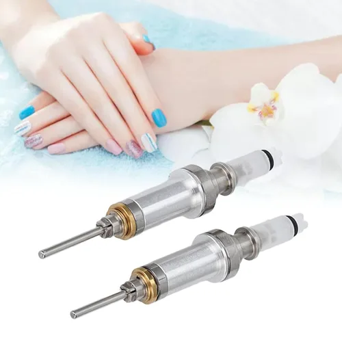 Miniatura 7 de Juego de 2 husillos de taladro de uñas, mango profesional para pulir uñas con rodamiento de máquina, kit de taladro electrónico