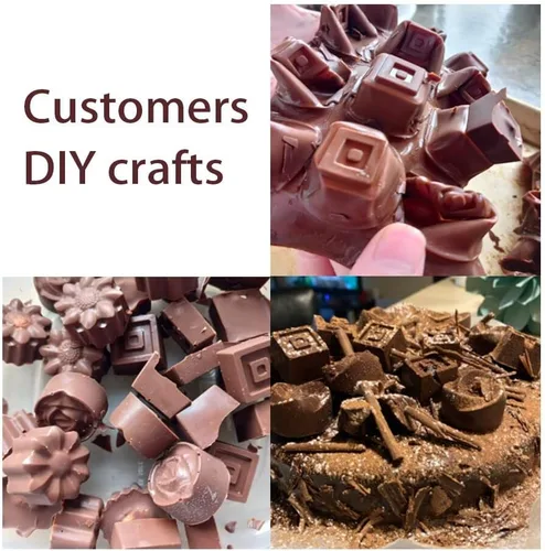 Miniatura 2 de La chat 4 paquetes de moldes de silicona para chocolate, molde antiadherente de grado alimenticio para hornear, dulces y mantequilla con diferentes