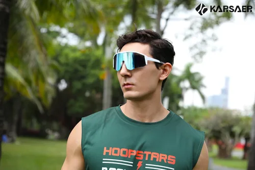 Miniatura 6 de Karsaer Gafas de sol deportivas para ciclismo, visera, sombras frescas, para jóvenes, béisbol, sóftbol, gafas de sol para niños y niñas de 8 a 14