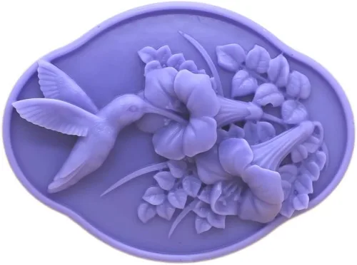 Miniatura 8 de GRAINRAIN Molde de barra de jabón de silicona de flores Moldes de bricolaje Molde de jabón fundido y vertido hecho a mano (14361)