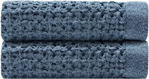 Miniatura 22 de ONSEN Supima® - Toalla de baño de punto gofre, grande, de secado rápido, 100% algodón estadounidense, ligera y absorbente, 38 x 67 pulgadas
