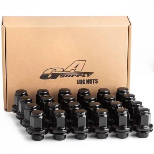 Miniatura 16 de GAsupply M12x1.25 Tuercas de rueda, 20 piezas estilo OEM de fábrica con asiento magnético de 12 mm x 1.25, tuercas de rueda hexagonales de 13/16" 21