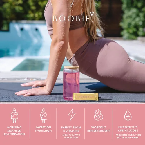 Miniatura 9 de Boobie Hydromom Superfood Mezcla de Bebida con Electrolitos, Sandía Yuzu Impulso Refrescante de Energía e Hidratación para Mamás Esenciales