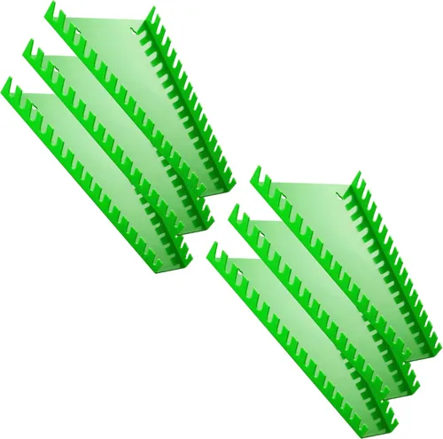 Miniatura 13 de Reniteco Organizador de llaves de plástico, soporte de llaves de alta densidad, estantes grandes para pared y caja de herramientas, 32 ranuras