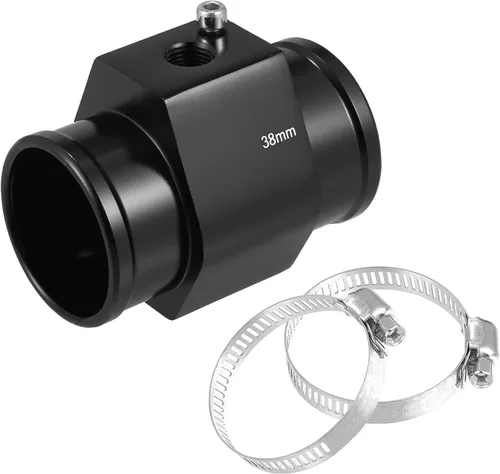 X AUTOHAUX 1 Unidades de 1.496 in Universal Aluminio Temperatura Temperatura Junta Tubo Sensor Sensor Radiador Manguera Adaptador con Abrazaderas de
