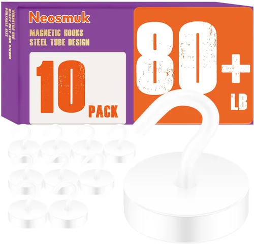 Miniatura 42 de Neosmuk - Ganchos magnéticos, elementos esenciales para cruceros, ganchos magnéticos resistentes de más de 30 libras para cabinas de crucero