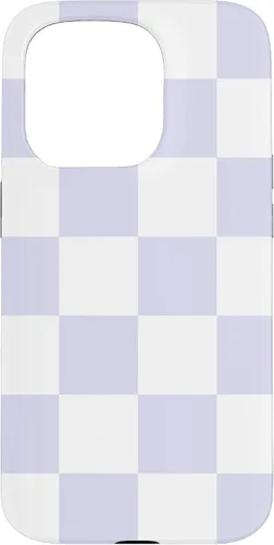 Miniatura 14 de Cute Pastel Lavender Off White Checker Pattern Design Case for iPhone 17