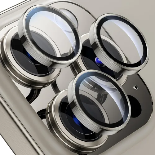 Miniatura 7 de WSKEN Protector de lente de cámara para iPhone 15 Pro/iPhone 15 Pro Max, [Mantén el disparo original] Protector de pantalla de cámara de vidrio