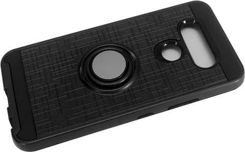 Miniatura 6 de Para LG K51, LG Reflect (LM-K500) - Funda híbrida con soporte de anillo - RS2 Negro